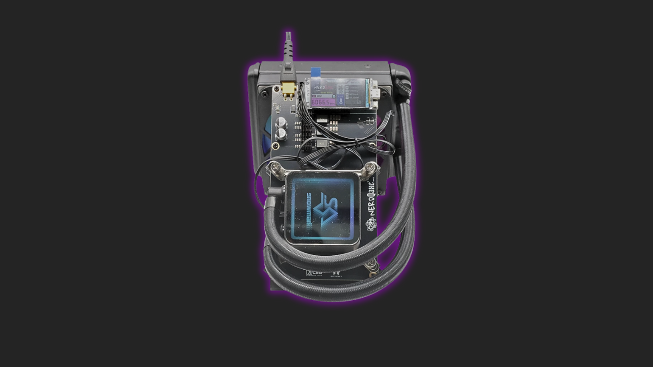 (PRE-ORDER) NerdQaxe++ Rev 6.1 Hydro 6 TH/s